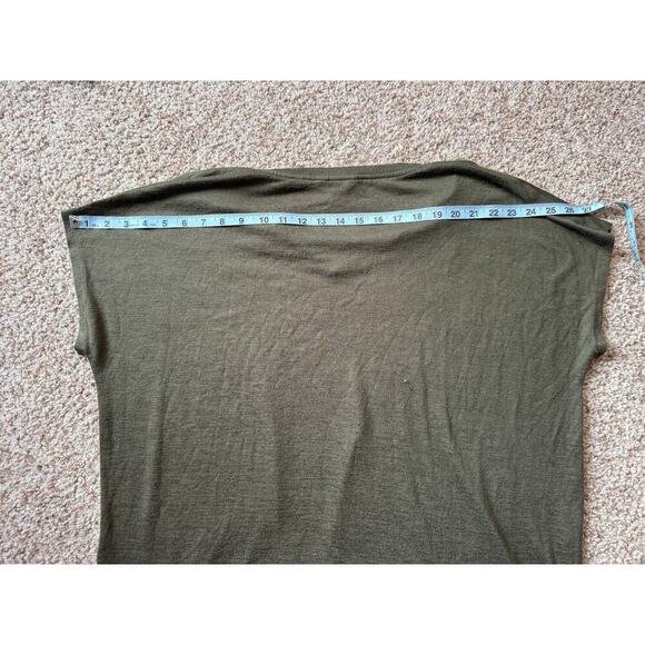 ORVIS knit T-shirt. Olive Green; lightweight & flowy, size XXL - Picture 4 of 8